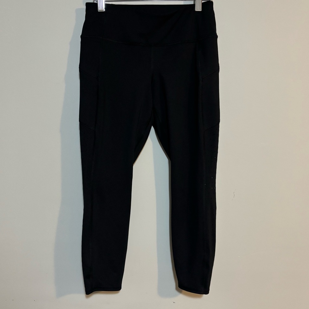 Athleta Black Capri Pull On Leggings | Womens Size SP